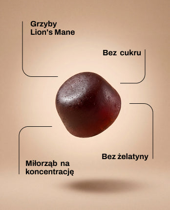 N°1 Mind GUMMIES – grzyb soplówka jeżowata w żelkach